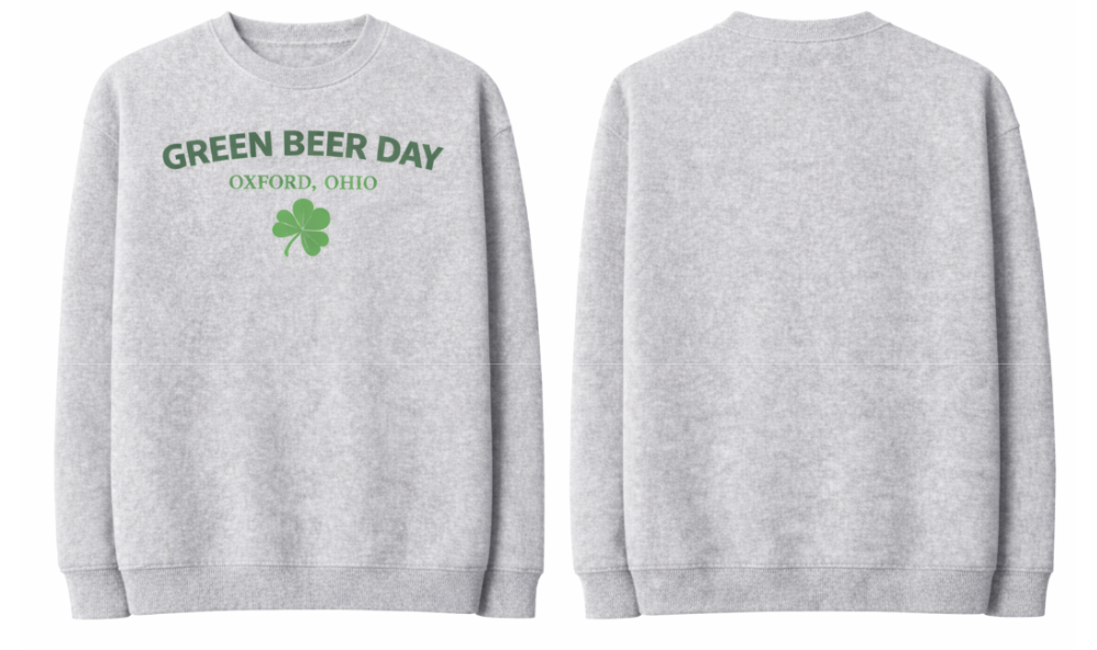 Green Beer Day Clean Style Crewneck